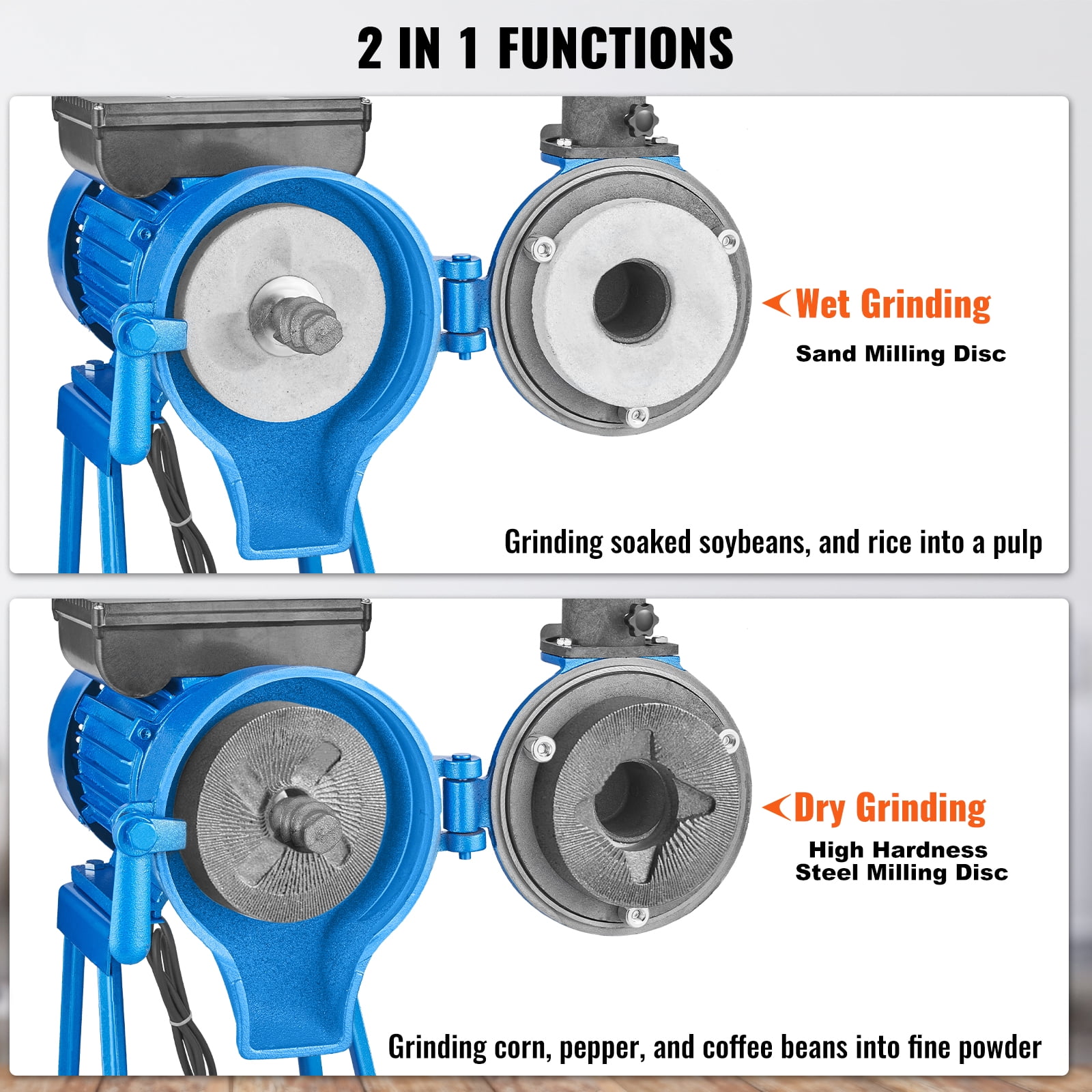 JOYDING 110V Electric Mill Grinder Machine Wet Grinder for Grinder