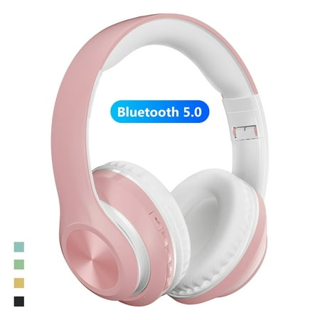 Anvazise P68 Bluetooth-compatible 5.0 Foldable Rechargeable Wireless Headset HiFi Sound Headphones Yellow