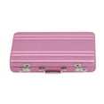 thumbnail image 3 of Aluminum Alloy Business Card Holder Sleek Suitcase Style Name Card Case, Portable Card Bag Organizer for Professional Use, 3 of 4