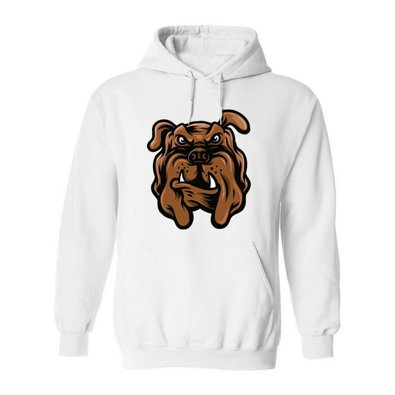 Bulldog Cartoon. Hoodie Men -Image by Shutterstock, Male x-Large