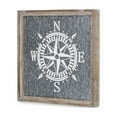 thumbnail image 2 of Cowa Painted Compass on Galvanized Backdrop Wall Decor, 2 of 4