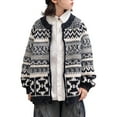 thumbnail image 2 of MAIHAN-Boys' Loose Knitted Cardigan Sweater (Autumn & Winter) - Big Kids' Cotton - blend Loose Knitted Coat, Kids' Warm Outerwear Top(Black,8-9Years), 2 of 7