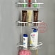 thumbnail image 1 of Matsuzay Estante de ducha de esquina para baño, estante de baño de aluminio espacial de 2/3 capas, juego de accesorios, estante extraíble Juegos de accesorios de baño No.02 Matsuzay HA025603-02, 1 of 6