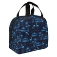 thumbnail image 2 of Easygdp BLUE Flamingo Birds Bolsa Térmica Premium - Tela Oxford Impermeable, Gran Capacidad, Bolsillo Frontal, Unisex para Trabajo, Escuela, Actividades al Aire Libre y Picnics, 2 of 8