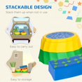 thumbnail image 3 of Multicolor Balance Beam Set – 8-Piece Stepping Stones & Beams for Coordination & Motor Skills – Safe, Stackable Play Equipment for Indoor Use, 3 of 7
