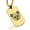 Gold, variant on Stainless Steel Geometric Polygon Panda Animal Dog Tag Pendant Necklace