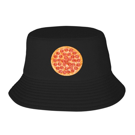 Pepperoni-Buyuk Pepperoni Pizza Bucket Hat For Womens And Mens Outdoor Beach Fisherman Hat Sun Hat