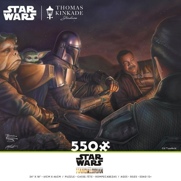 THOMAS KINKADE STUDIOS - STAR WARS MANDALORIAN - UNE ALLIANCE INQUIÉTANTE - PUZZLE 550 PIÈCES