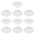 thumbnail image 1 of Uxcell Paquete de 10 Respiraderos de Soffit Circulares, 29mm/1.14 Pulgadas Respiraderos Redondos de Acero Inoxidable con Rejilla para Baño Hogar/ Oficina/Cocina/Armario/Guardarropa [Blanco], 1 of 7