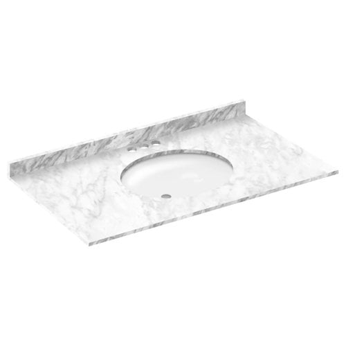 LessCare Cara White 43'' Single Bathroom Vanity Top
