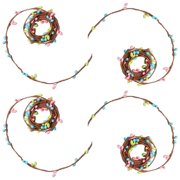 Factory Direct Craft Springtime Pip Berry Rope Garlands, Set of 6, 72 Inch Spring Pastel Garlands