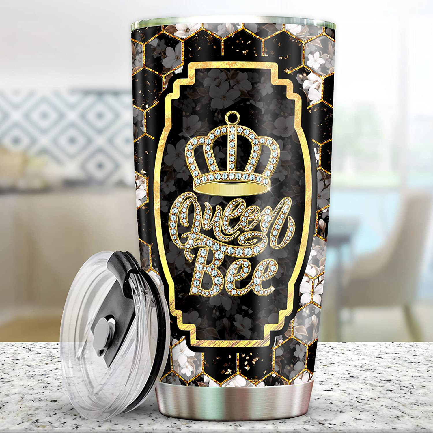 Bee Tumbler Cup Gnome Tumbler Cup Spring Tumbler Bee Gift 