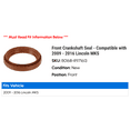 thumbnail image 2 of Front Crankshaft Seal - Compatible with 2009 - 2016 Lincoln MKS 2010 2011 2012 2013 2014 2015, 2 of 2