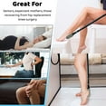 thumbnail image 3 of BTideas Toe Gap Cleaning Brush, 18.82"-25.98" Telescopic Long Handle Foot Brush with Foot File, 3 of 7