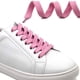 thumbnail image 3 of Cordones planos sólidos huecos gruesos cordones para zapatos atléticos cuerdas 2 pares brillar Zapato, 3 of 5