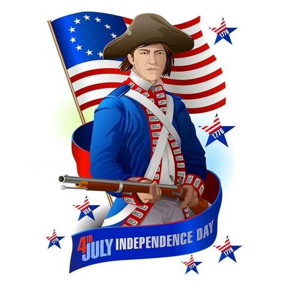 Wall Stickers A Sheet Wall Stickers for Windows On Independence Day 45*60Cm