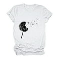 thumbnail image 2 of Birdeem T-Shirt Décontracté pour Femmes Imprimé Col Rond Manches Courtes Chandail Blouse Tops, 2 of 8