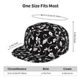 thumbnail image 5 of Goofa Black White Leaves Printed Men's Baseball Cap,Straight Brim Hat,Golf Dad Hat,Versatile Style,Sun Protection Cap,Travel Hat, 5 of 9