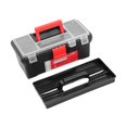 thumbnail image 3 of Caja organizadora de herramientas con bandeja extraíble y tapa transparente, caja de herramientas para pesca, para tornillos, piezas pequeñas,, 3 of 8
