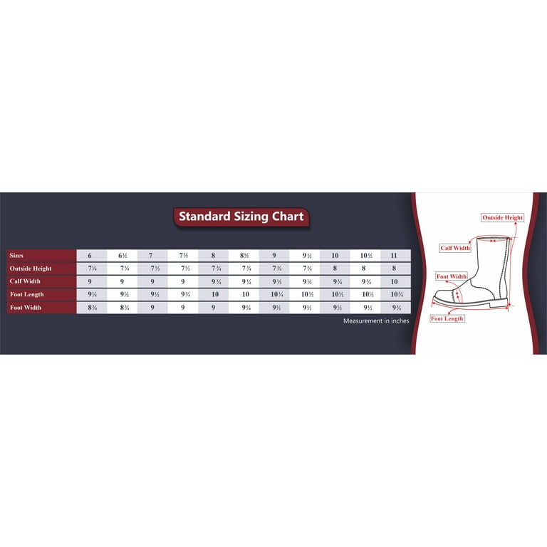 Tuffrider paddock boot store size chart
