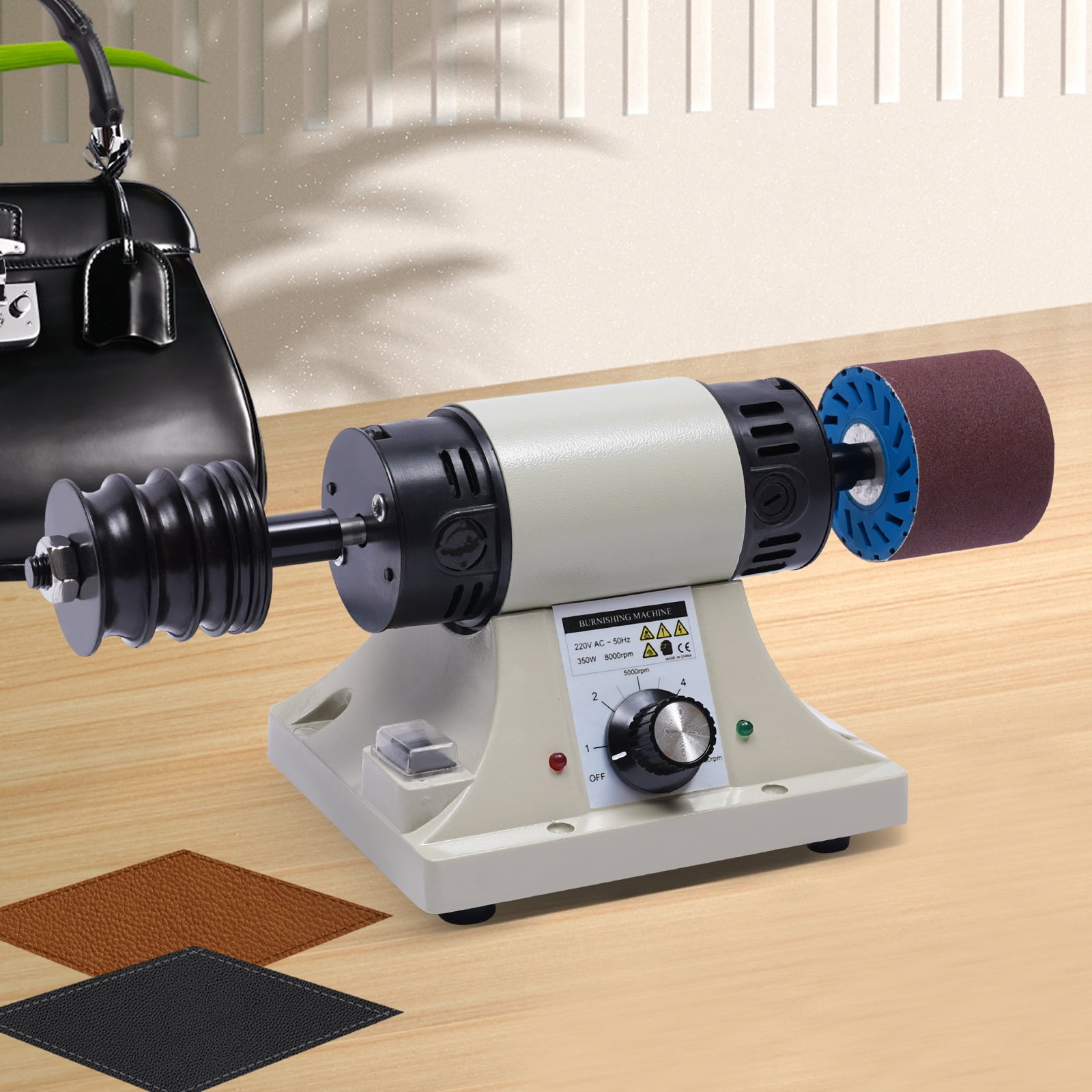 3 Kg Electric Leather Burnishing Machine Edge Grinding Edge Polishing 8000RPM 350 for Leather Products