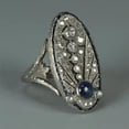 thumbnail image 4 of QQTDFG Vintage 925 Silver Rings Women Cubic Zirconia Wedding Jewelry Rings Gift Sz 6-10-Blue-9, 4 of 8