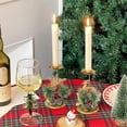 thumbnail image 3 of Christmas Candle Holder, Metal Christmas Table Centerpieces Candle Holder with Red Berries, Pine Cones for Christmas Table Decorations, 3 of 6