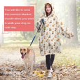 thumbnail image 5 of Wearable Blanket Hoodie,Corgi Costume and Bone Cream Oversized Sherpa Blanket Hoodie with Super Pockets,Super Warm Fuzzy Pullover for Women & Men, 5 of 6