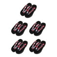 thumbnail image 3 of Baohd Japanese Clogs Slippers Geta Sandals Flops for Men Women Stylish and Comfortable Black Round Size 41 5Set, 3 of 6