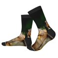 thumbnail image 2 of KLL Squirrels Eating Peanuts On The Tree Print Cool Socks Men's Women's Crew Socks Funny Crazy Novelty Stockings, 2 of 7