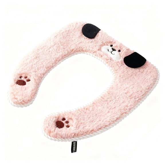 Gnmfd Winter Toilet Seat Cover, Waterproof Plush Cushion for Standard Toilets, Warm and Comfortable Fit with Elastic, Easy Install and Washable, Household Bathroom Accessories for Winter Home Comfort