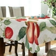 thumbnail image 5 of Yayeee Tablecloths 60" x 60" Rectangle Wrinkle Resistant Party Table Cover, Beige Apple Pattern, 5 of 8