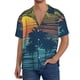 thumbnail image 1 of Fotbe Palm Trees Camisa Estampada de Manga Corta para Hombre, Casual de Verano, Estilo Playero, Sin Arrugas-Medium, 1 of 5