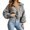 Grey, variant on Womens Knit Pullover Sweater Stylish Solid Color Wide Sailor Collar Balloon Long Sleeve Relaxed Fit Soft Sweaters for Daily Relax Wear
