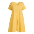 thumbnail image 5 of Terra & Sky Women's Plus Size T-Shirt Dress with Back Gathers, 5 of 5