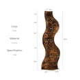 thumbnail image 4 of Yowos 5 Tier Corner Shelf, Modern Wall Bookshelf Bookcase Small Storage Rack Stylish Wavy for Small Space, Plant Stand, Weathered, 4 of 9