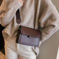 thumbnail image 2 of Bandoulière Large Polyvalente pour Femmes Petit Sac Carré Marron, 2 of 3
