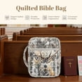 thumbnail image 4 of FOR U DESIGNS Deer Camo Pattern Bible Cover Quilted Protective Church Organizer Holder Bag Large Capacity Church Bag Bible Protective Christian Bible Accessories, 4 of 7