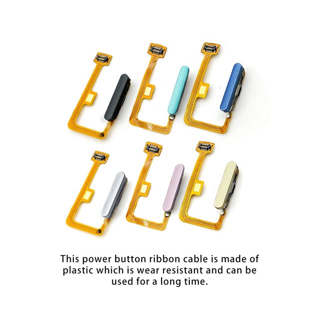 Cellphone Fingerprint Power Button Ribbon Cable Touch Sensor Wire Replaced Part Repair Accessory Replacement for Xiaomi 11 Lite White