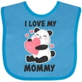 thumbnail image 3 of Inktastic I Love My Mommy with Panda Illustration Boys or Girls Baby Bib, 3 of 4