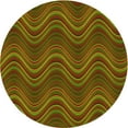thumbnail image 1 of Ahgly Company Machine Washable Indoor Round Transitional Maroon Red Area Rugs, 3' Round, 1 of 7