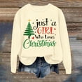 thumbnail image 2 of WEAIXIMIUNG Sweat à Capuche pour Femmes, Mode de Noël, Imprimé Arbre de Noël, Manches Longues, Col Rond, 2 of 5