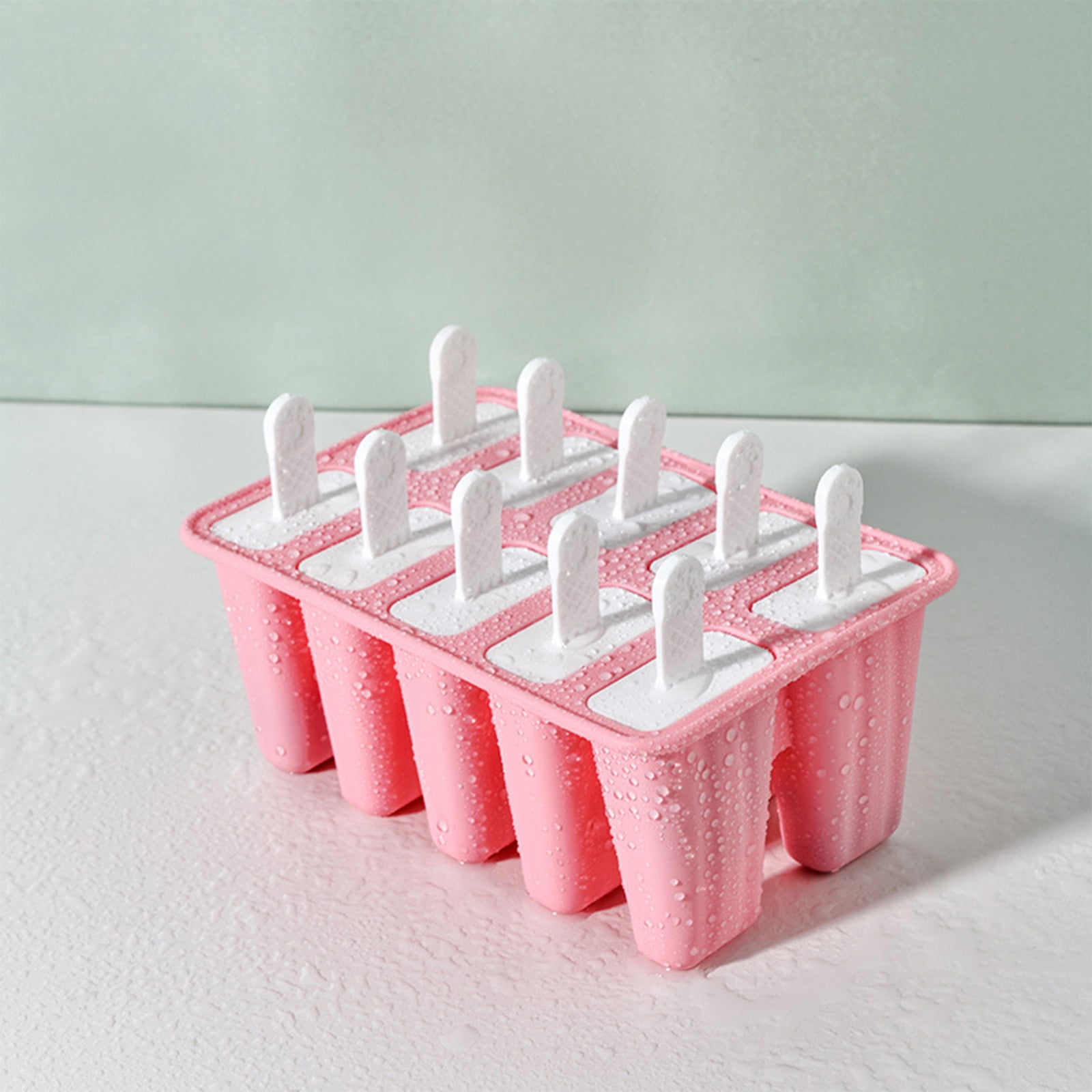 Farfi 10Pcs 24 Cavity Ice Cream Sticks Food Grade Heat-Resistant Durable  Popsicle Sticks Party DIY Ice Cream Accessories for Home (White)