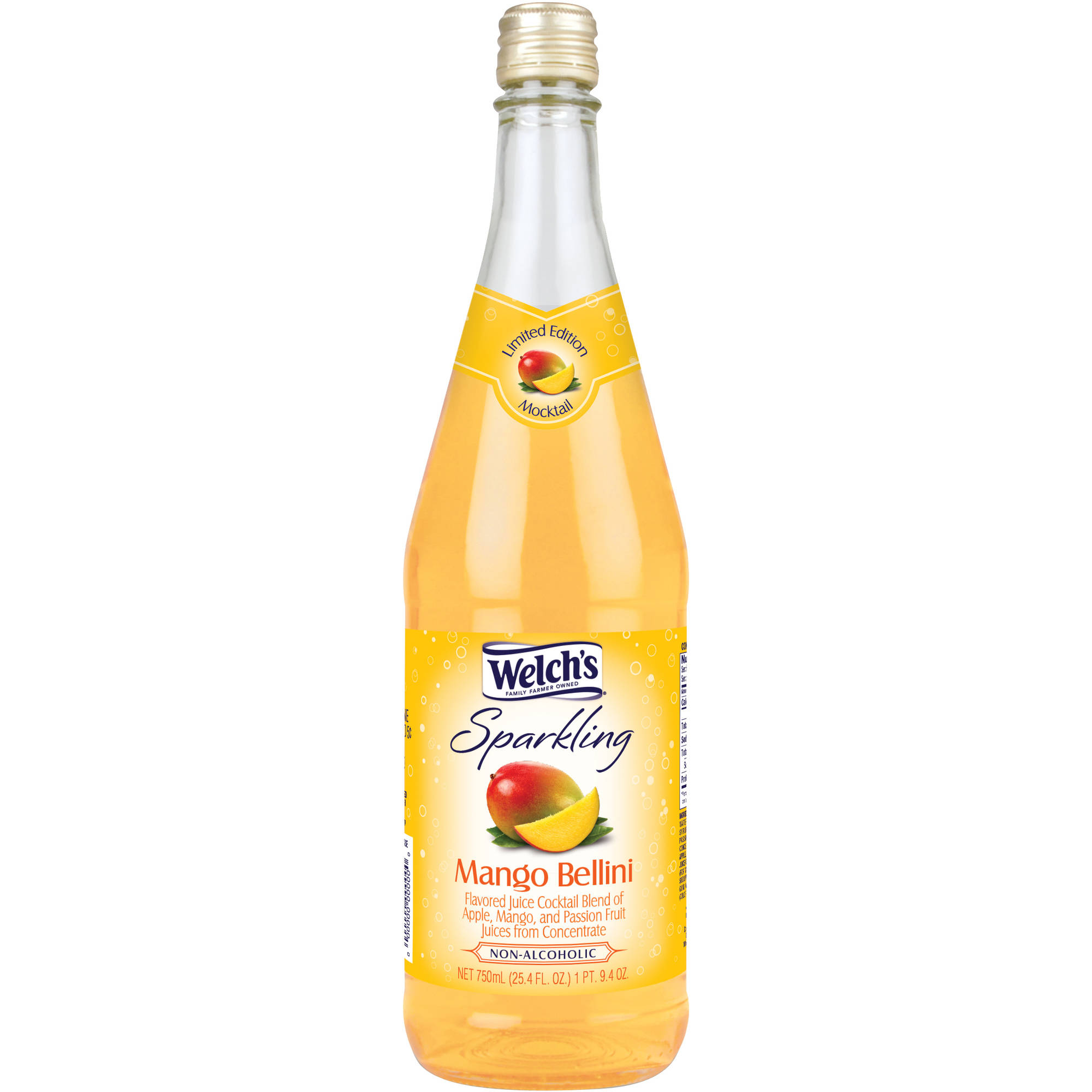 Welch's Sparkling Juice Cocktail, Mango Bellini, 25.4 Fl Oz, 1 Count