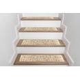 thumbnail image 1 of Sofihas, Stair Rugs, Geometric, 7x(9"x28"), Modern, Water Oak, [100% Polypropylene], Beige, 1 of 1