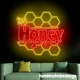 thumbnail image 3 of Handmadetneonsign Honey Neon Sign, Honey Store Led Light, Business Decor, Shop Store Wall Art Decor 71663, 3 of 5