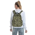 thumbnail image 7 of Honeii Green Snake Skin Print Lightweight Backpacks,Carry on Backpack,Durable Backpack for School, Work & Travel, 7 of 7