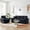 Black-Old, variant on Wansaly 84" Loveseat Couch with Deep Seats,Chenille 2-Seater Sofa with Soft Sponge &2 Pillows, Cloud Upholstered Comfort for Living Room, Yellow