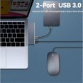 thumbnail image 5 of Tebe Hub 7 en 1 Type-C USB -C vers 4K -Compatible USB 3.0 SD/TF PD Station de Charge Rapide USB C, 5 of 5
