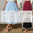 thumbnail image 3 of Qulqfy Womens Summer Maxi A-Line Long Skirts Layered Flowy Ruched Plus Size Wine Skirts for Women 5XL, 3 of 6